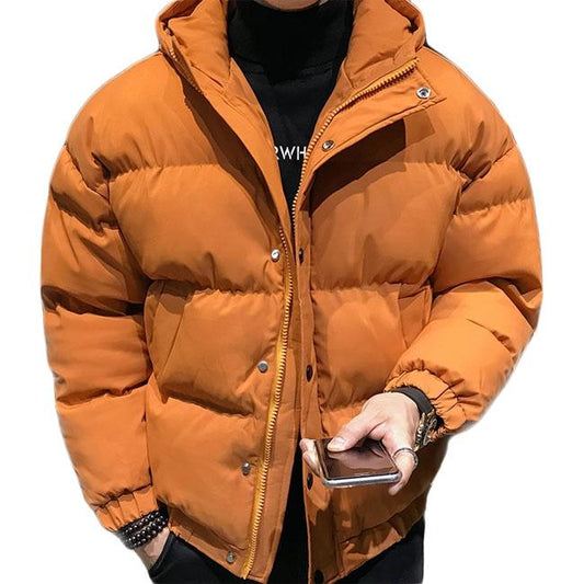 Custom Logo Winter New Fluffy Bread Suit Oversized Bubble Jacket Fluffy Down Jacket With Buttons