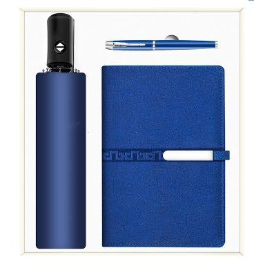 Corporate Gift Souvenirs Customized Logo For Guests Notebook Journal With Pen And Flask Umbrella USB Power Bank
