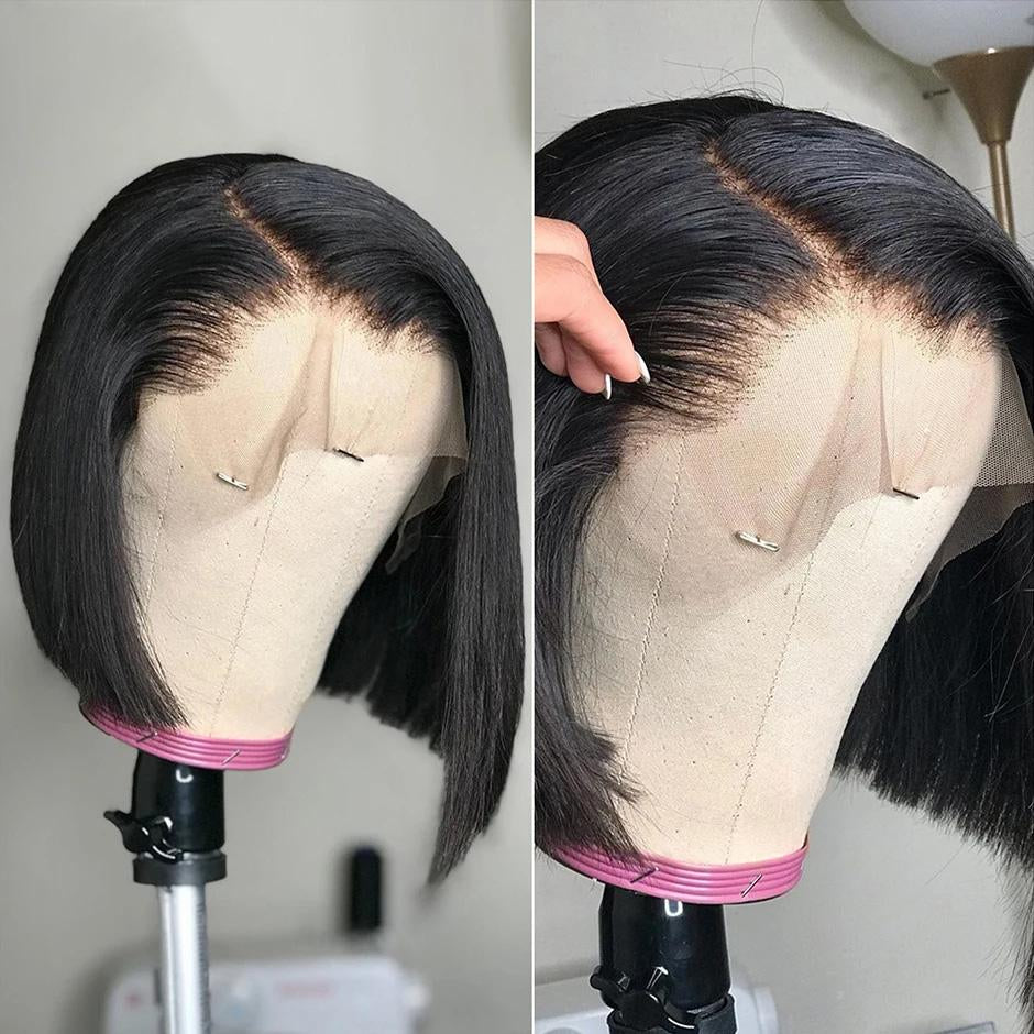Wholesale Blended Hair Suit 13*4 & 13*6 HD Lace Front Wig Natural Color Body Blended Black Women Wig