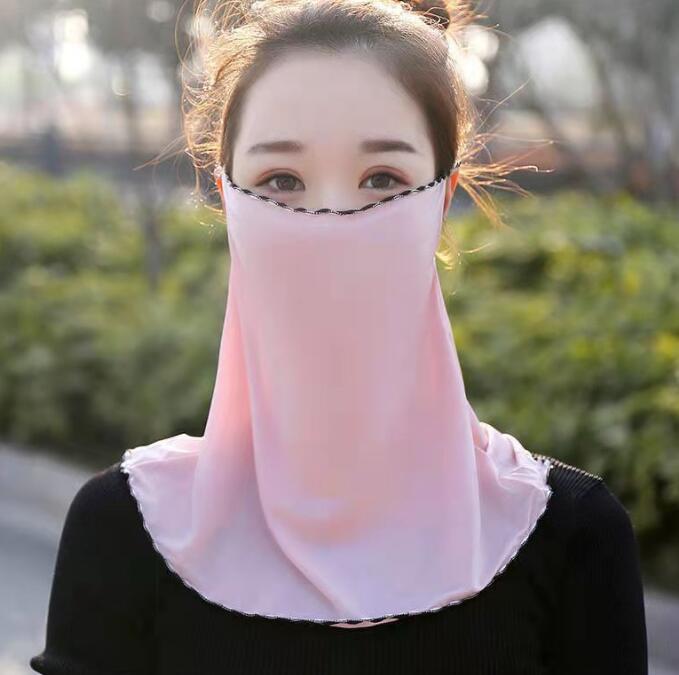 Summer Outdoor Travel Women's Sunscreen Veil Hood Breathable Mask