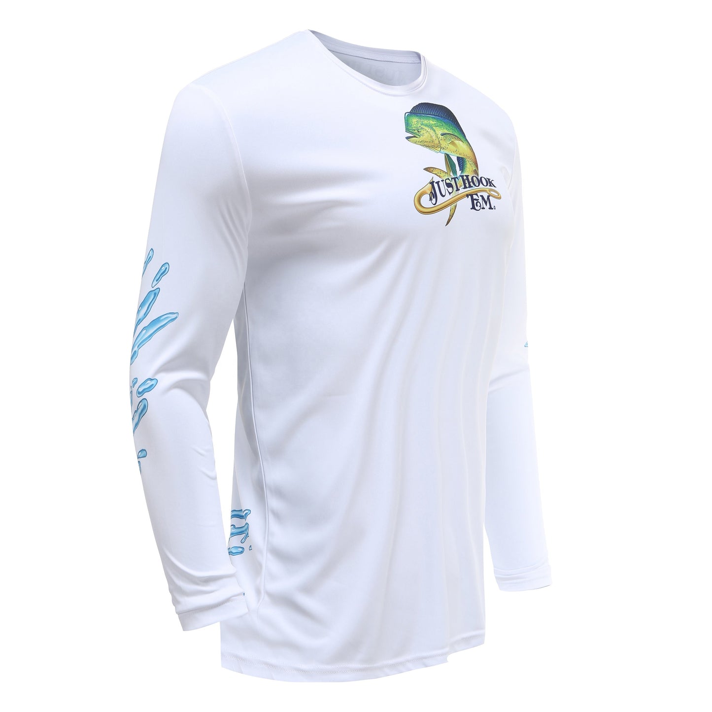 Hot Sale Mahi Mahi Long Sleeve Fishing Men's Sublimation Printed Fishing T-Shirt