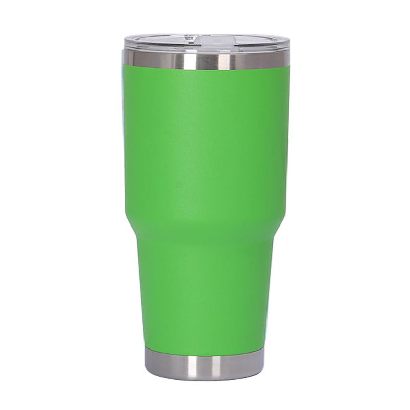 Custom Logo Powder Coated Metal Cup Double Wall Vacuum Insulated Stainless Steel 20 Oz 30 Oz Car Tumbler Cup Travel Coffee Mug