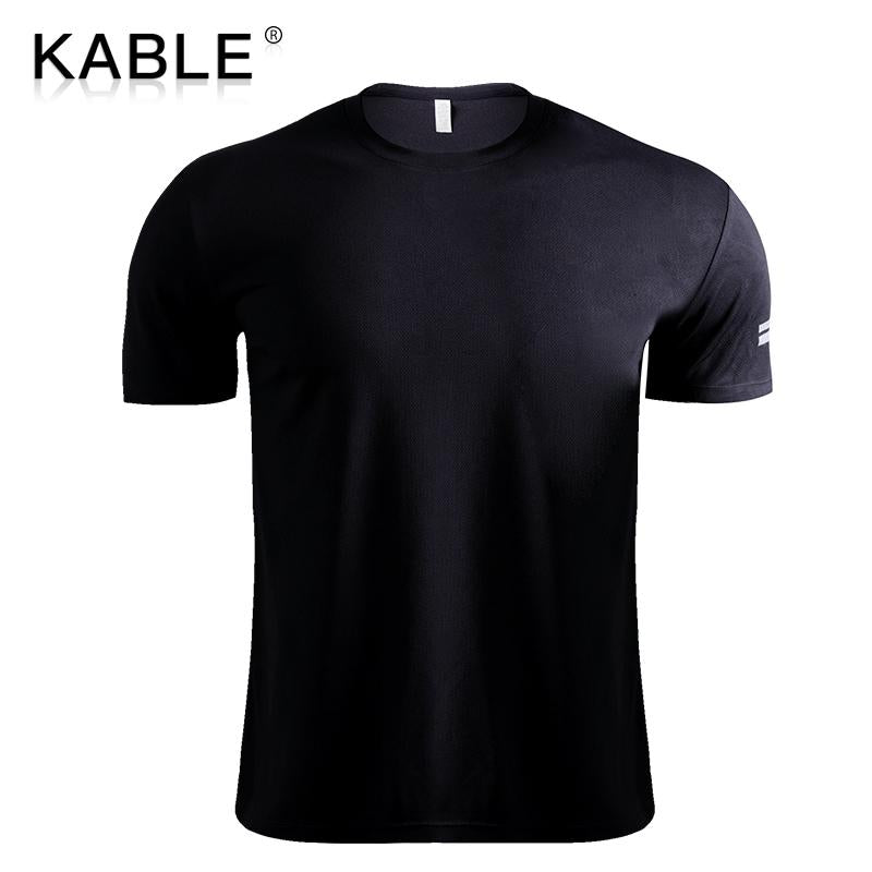 Custom Sports T-shirt Gym Men Running Fitness C Print Summer Casual Wear