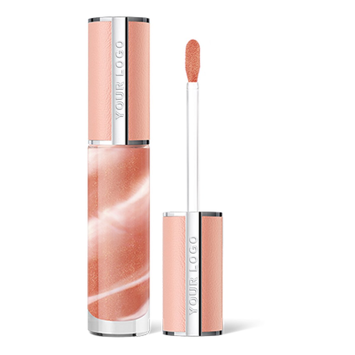 Perfecto Rose Liquid Cream Lip Gloss Waterproof Matte Lip Balm With Customizable Logo Fashion Design Mineral Lip Gloss Label
