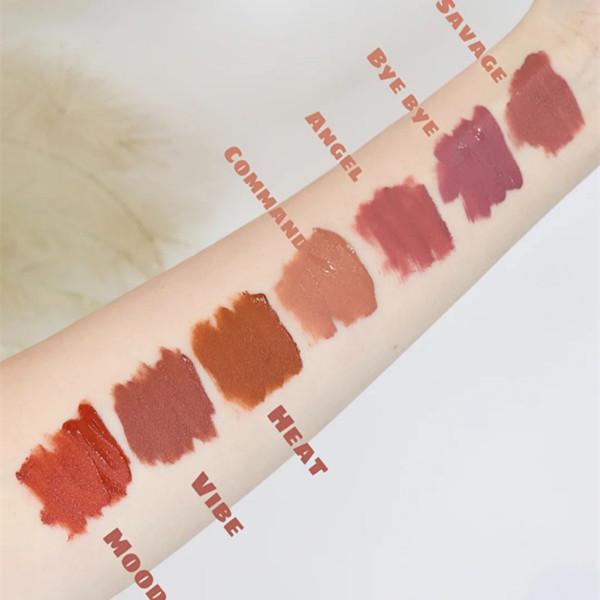 Multi 12 Color Lip Gloss Cosmetic Red Lip Ribbon Logo Liquid Matte Lipstick Private Label Lip Gloss