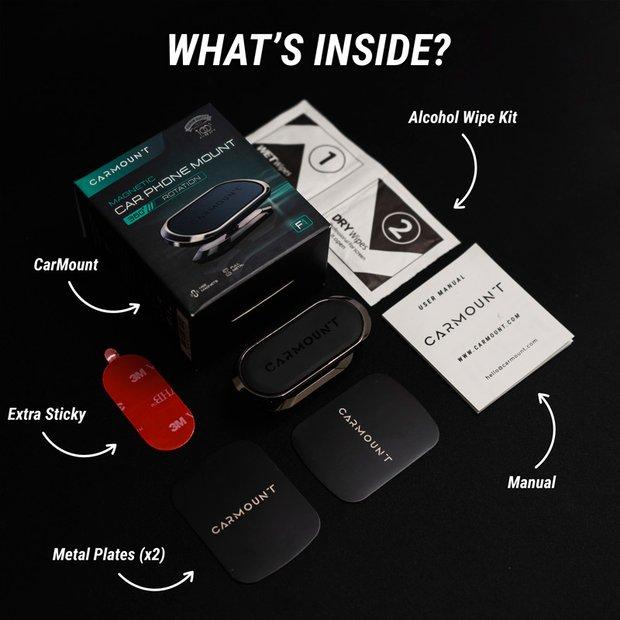 Customized Alloy Super Strong 8 Pcs Magnetic 360 Rotating Car Phone Holder, Suitable For IPhone 14 Professional Largest Magnet GPS Car Holder