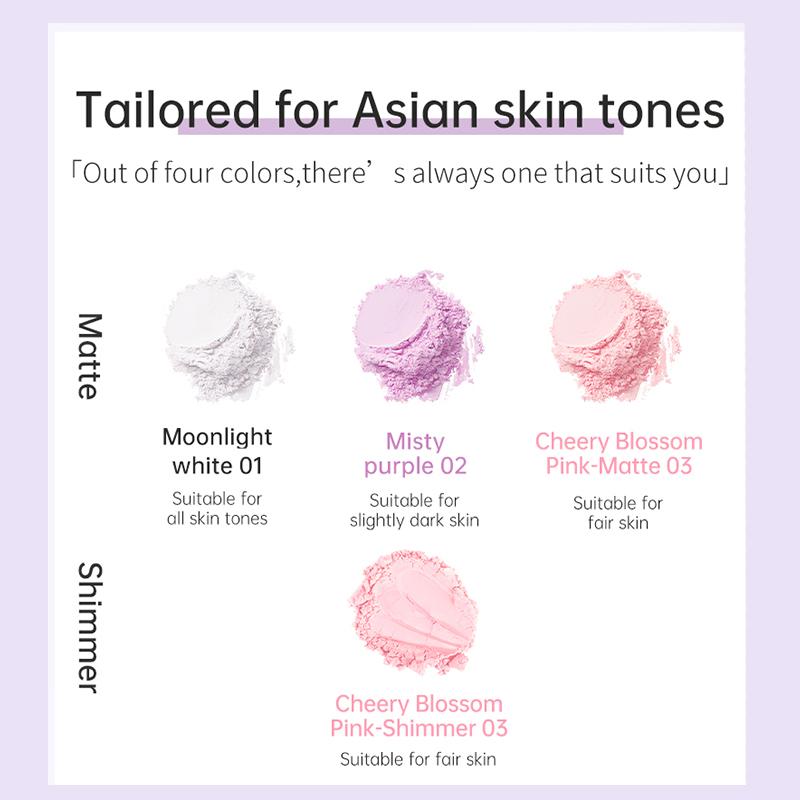 Private Label Vegetarian Oil Control Cosmetic Powder Matte Gloss Pink Waterproof White Translucent Cosmetic Loose Shaping Powder