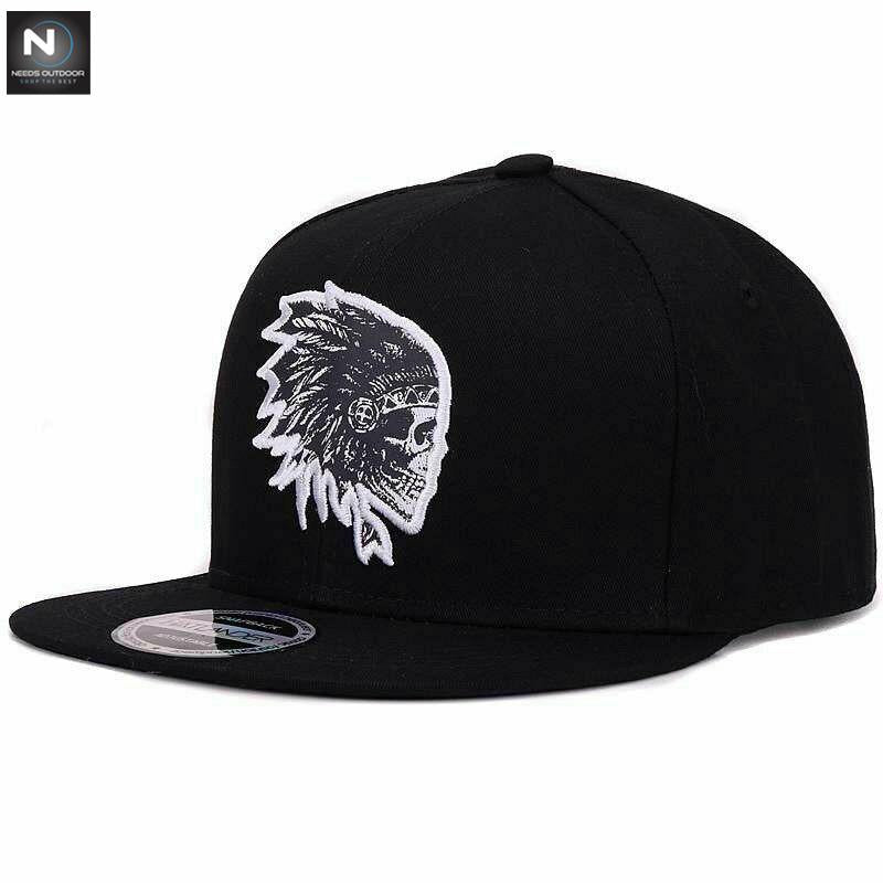 Custom Hat Snapshot Back Hat Hip Hop Baseball Flat Adjustable Skull Embroidered Men's Hat