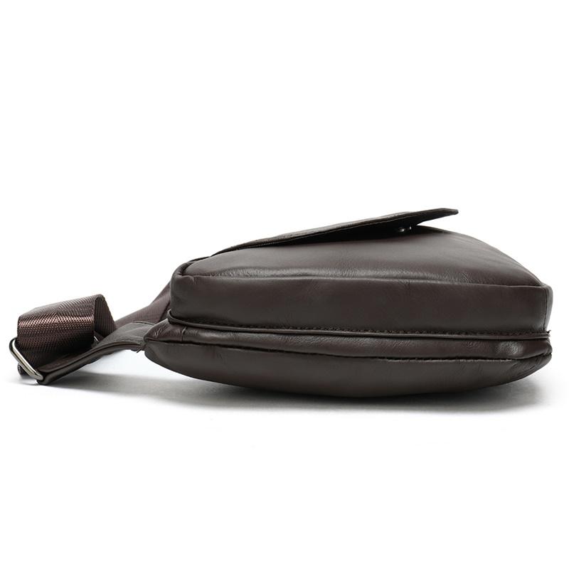 MARRANT Shoulder Bag Men's Outdoor Travel Camping Backpack Genuine Leather Men's Crossbody Sling Bag Genuine Leather Men's Chest Bag