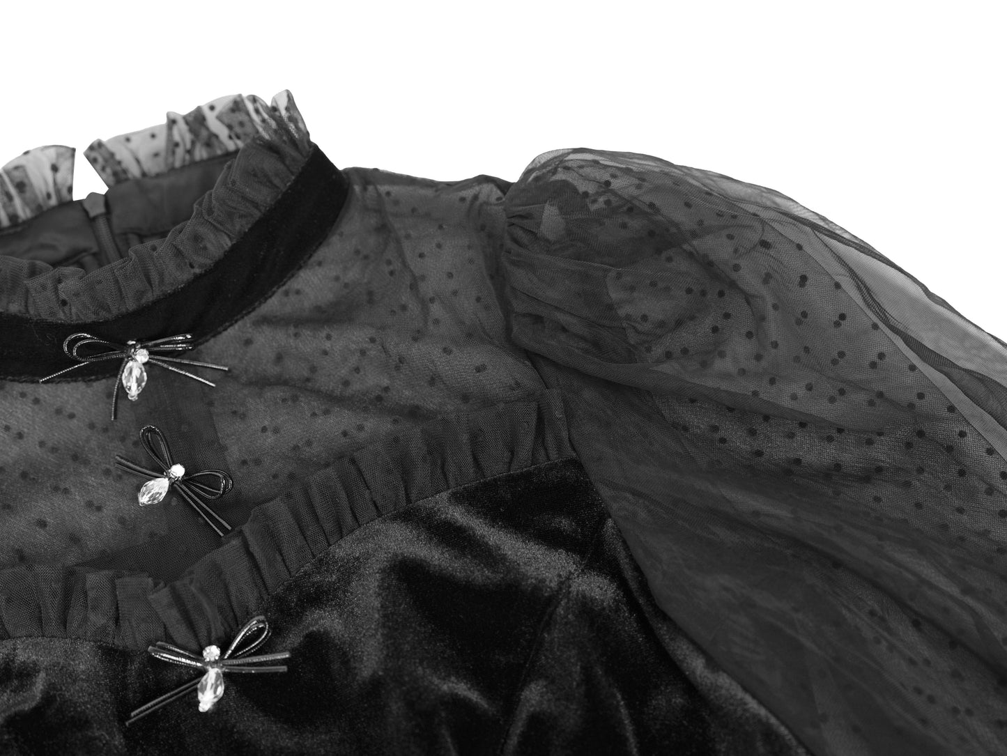 ZYHT 80381 New Long Sleeve Dress Women High Waist Line Lace Velvet Dress Women Unique Fashion Party Elegant Dress