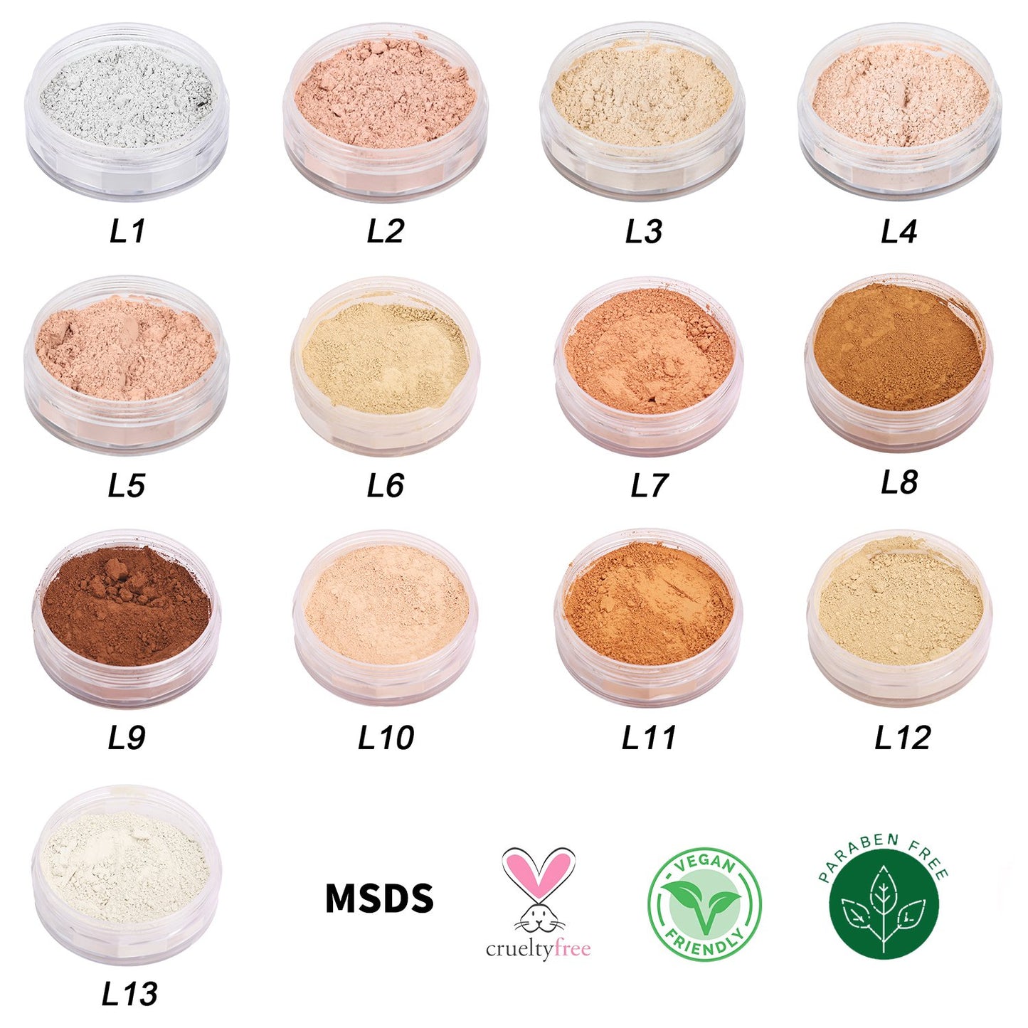 Private Label Face Makeup Waterproof Powder Translucent Powder Oil Control Vegetarian Setting Powder