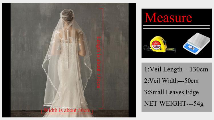 New Beauty V637 Delicate Waltz White Wedding Bridal Veil Soft Tulle Willow Shiny Crystal Beaded Wedding Bridal Veil