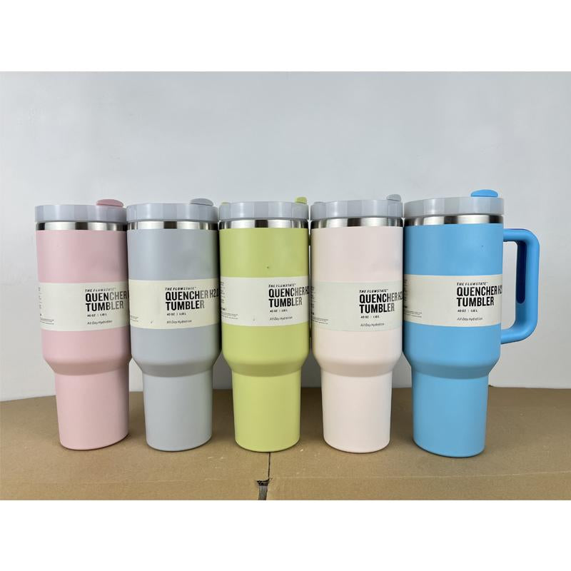40 Oz Tumbler Brand Tumbler 30 Oz Vacuum Steel Travel Mug Summer Juice Tumbler H2.0 Holiday Gift Mug