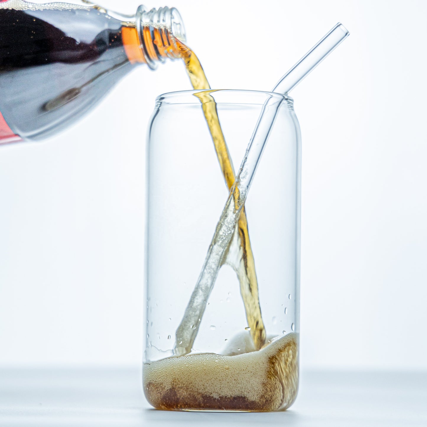 12 Oz 16 Oz 20 Oz Bamboo Lid Glass Pipette Glass Beer Cup Iced Coffee Cute Wine Glass