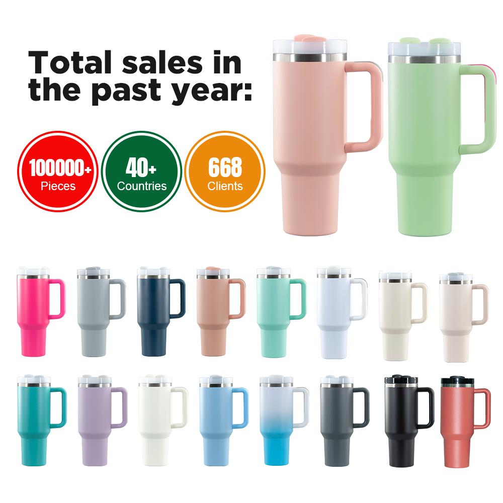 Tazas De Cafe Termo Tumbler Pipette Cup 40 Oz Vacuum Coffee Tumbler Stainless Steel Coffee Travel Mug 40 Oz Tumbler With Handle