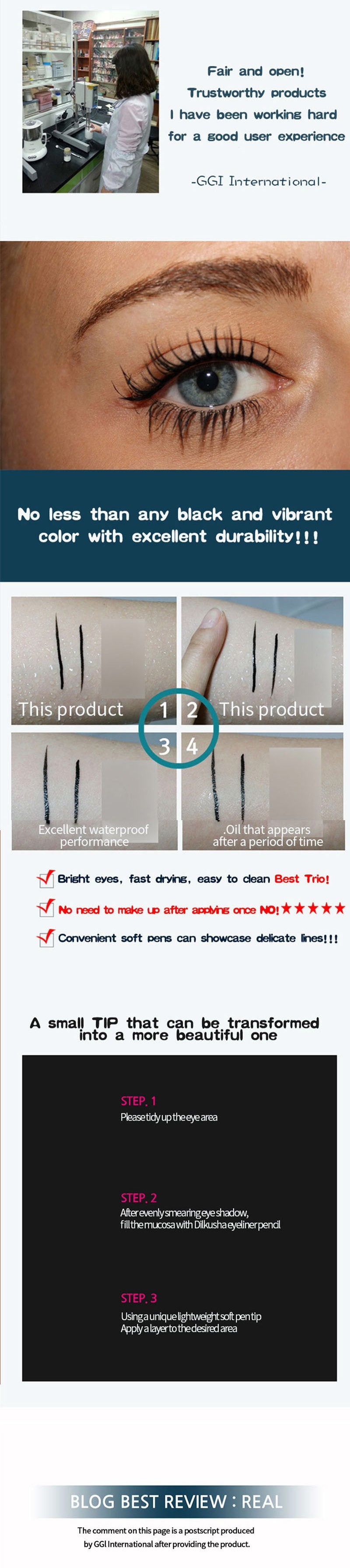 DILKUSHA Eyeliner Is An Essential Product For Deep And Bright Eyes, Made In South Korea Best-selling High Quality Hot Sale