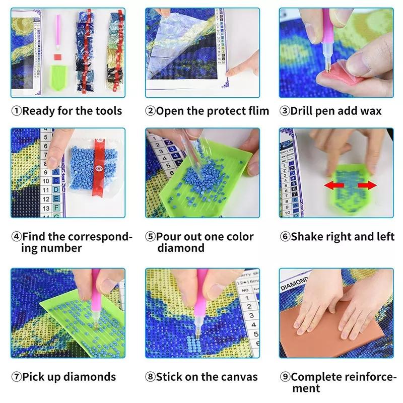 DIY customized 40*50 diamond painting set for adults full diamond round diamond pitula 5d diamond painting