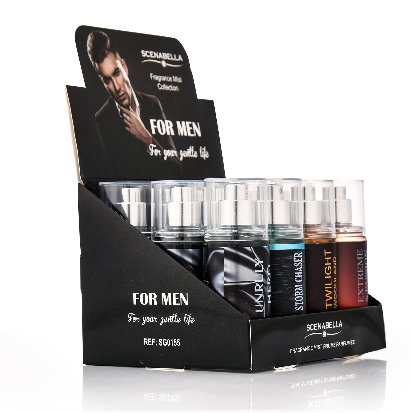 Scenabella Brand Hot Sale Travel Mini Perfume Suit 88 Ml Floral Wooden Spicy Fruit Fragrant Men Body Splash Body Spray Collection