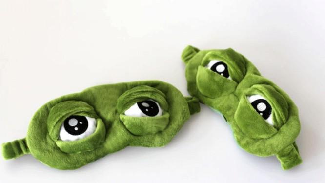 Funny Sleep Eye Mask Sad Frog Expression Creative Shading Cartoon Eye Mask Accessories