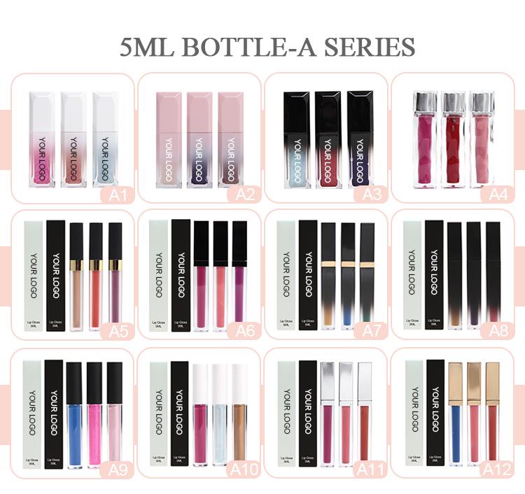 Cosmetic Lip Gloss Packaging Supplier Hot Sale Liquid Lipstick Fashion Bulk Custom Logo Matte Lip Gloss Suit