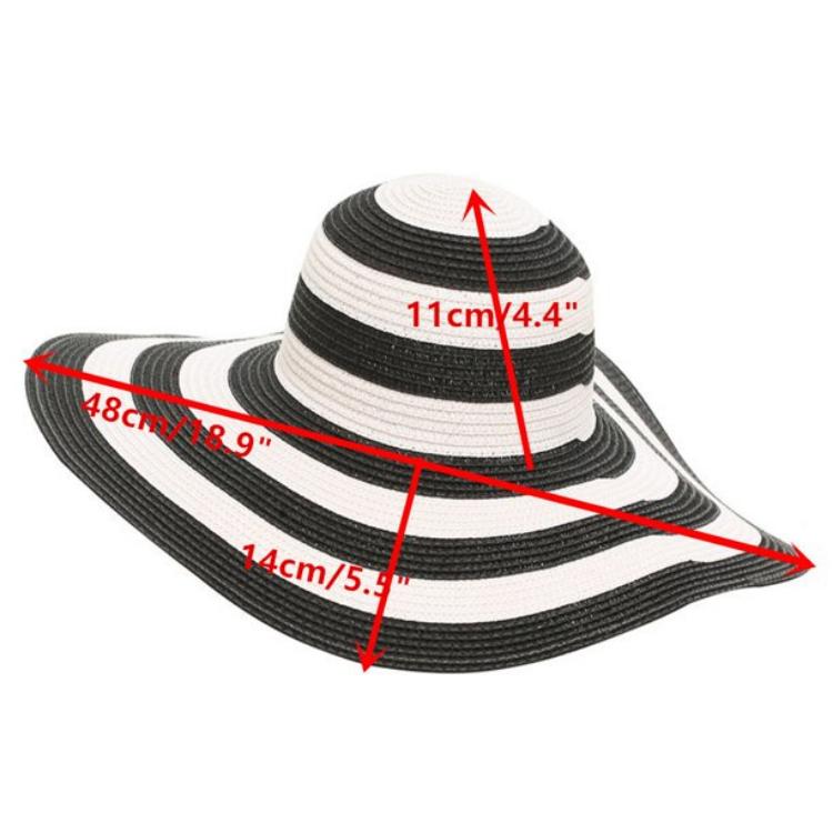 Summer Big Straw Hat Women Wide Brimmed Sun Protection Lady, Female Traveler Can Pack Sun Hat Wholesale In Vietnam