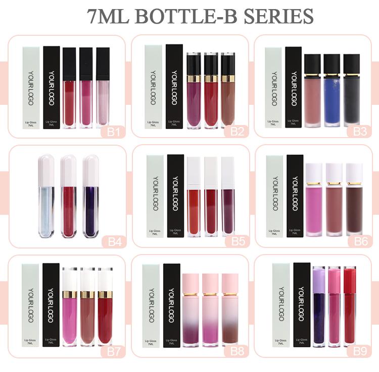 Cosmetic Lip Gloss Packaging Supplier Hot Sale Liquid Lipstick Fashion Bulk Custom Logo Matte Lip Gloss Suit