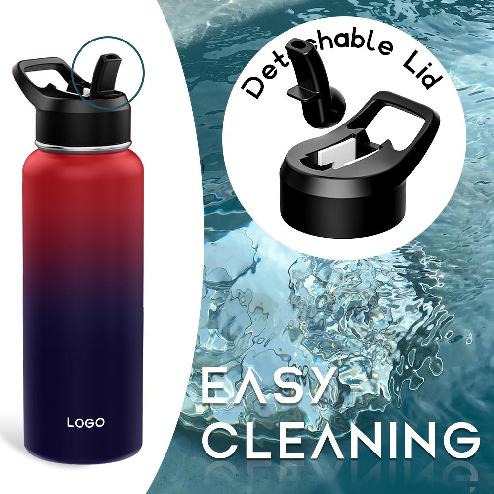 22 Oz 32 Oz 40 Oz Double Wall Thermos Thermos 18/8 Stainless Steel Insulated Water Bottle With Lid