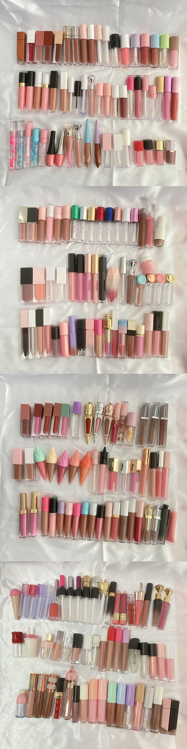 Custom Plump Gloss Lip Gloss Nude Brown Lip Gloss Transparent Glitter Lip Gloss Private Label