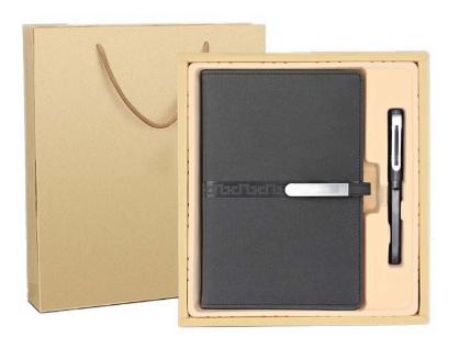 Corporate Gift Souvenirs Customized Logo For Guests Notebook Journal With Pen And Flask Umbrella USB Power Bank