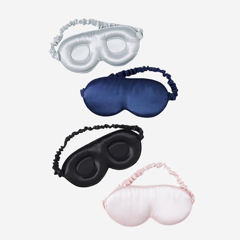 22 Momme 100% Silk Eye Mask With Adjustable Strap 3D Contour Sleep Eye Mask Silk Eye Mask Accessories