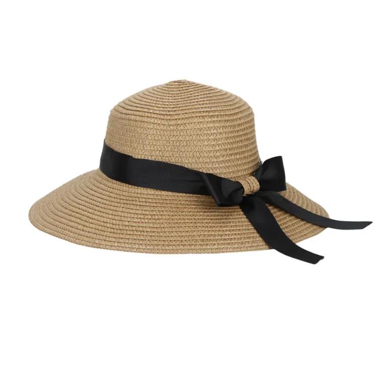 Summer Big Straw Hat Women Wide Brimmed Sun Protection Lady, Female Traveler Can Pack Sun Hat Wholesale In Vietnam