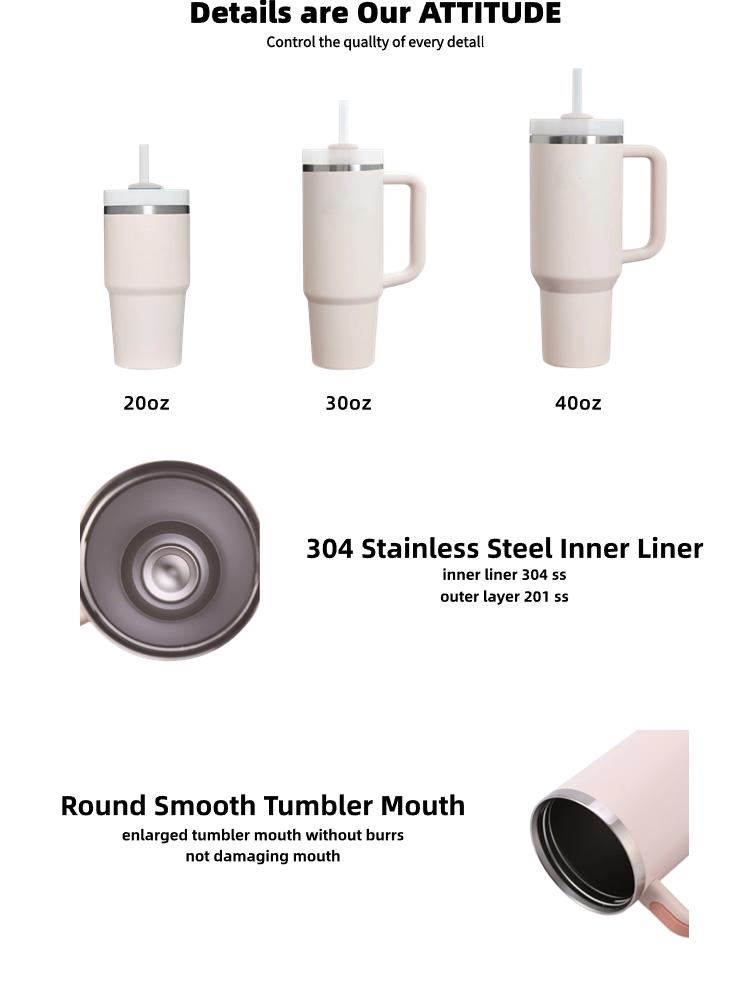Custom 40 Oz Adventure Stainless Steel Double Wall Vacuum Metal Mug Travel Coffee Cup 40 Oz Tumbler With Handle
