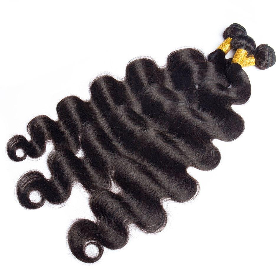 Brazilian Human Hair Bundle And Closed Suit Belt T Part Lace Closed Suit Human Hair Extension