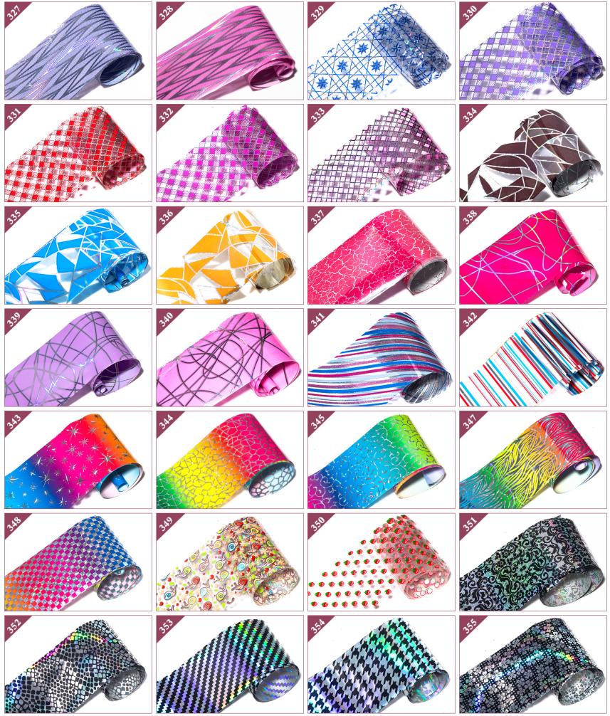 Wholesale Over 400 Design Plastic Paper Nail Transfer Foil Sticker Decals In Stock