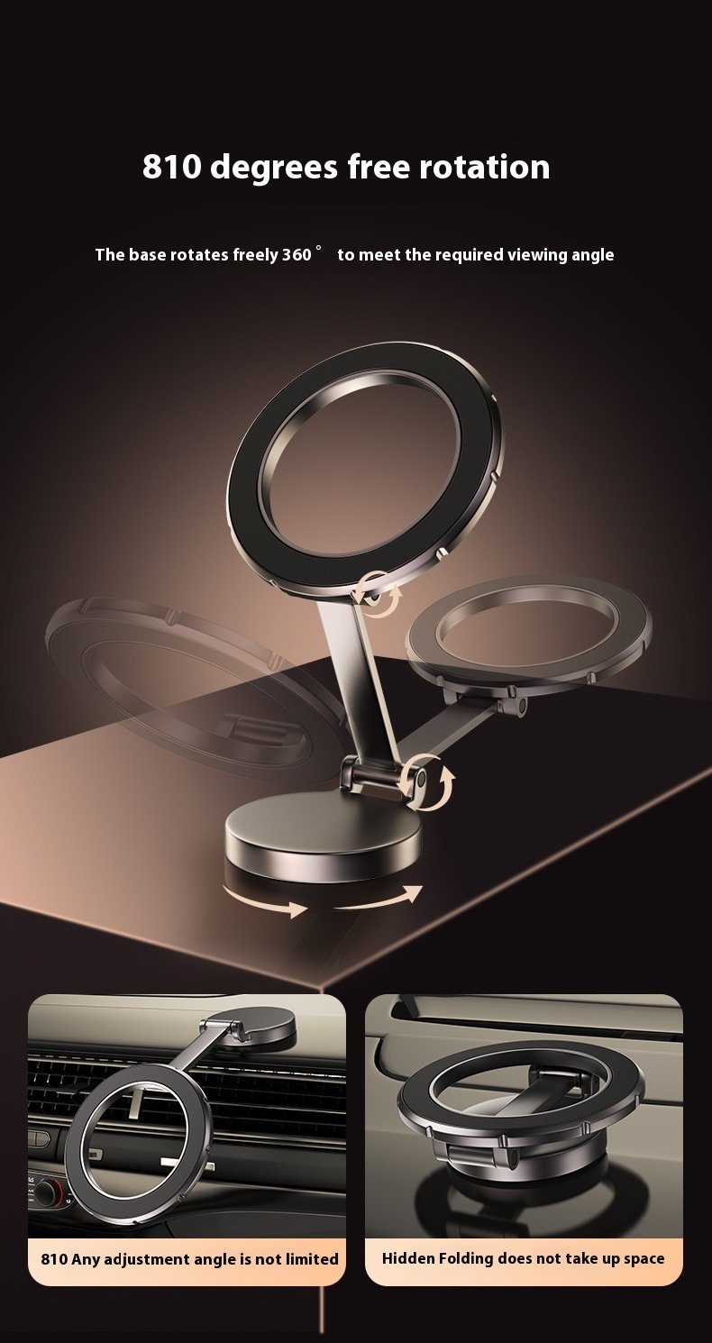 810 ° Rotating Folding Magnetic Car Phone Holder Dashboard Magnetic Belt Navigation Holder Car Holder Customized Logo