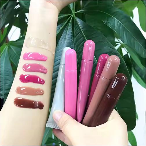 Wholesale Suit Makeup Lip Gloss Vegetarian Peptide Lip Gloss Moisture-proof Lipstick Liquid Glitter Lip Glaze