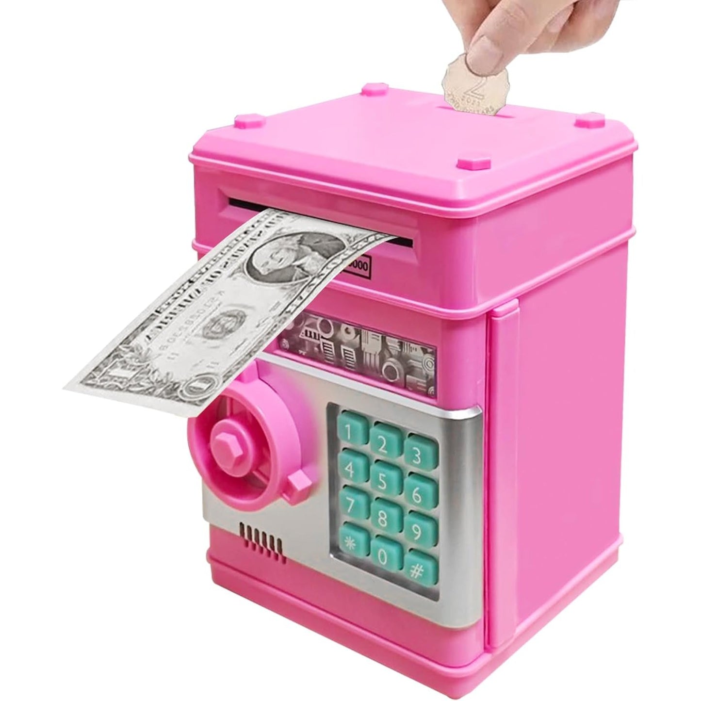 GL Hot Sale Blue Electronic Money Saving Bank Children's Birthday Gift Piggy Bank Children's Password Password Piggy Bank