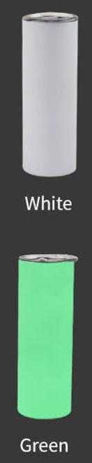 American Warehouse 20 Oz Fluorescent Stainless Steel Glow In The Dark Sublimation Slimming Tumbler Blank Luminous Paint Straight Cup