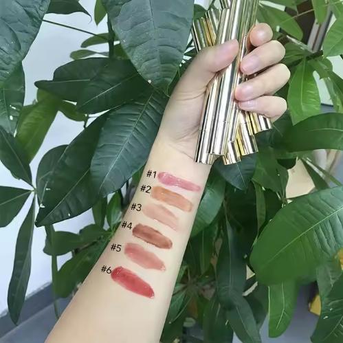 Wholesale Suit Makeup Lip Gloss Vegetarian Peptide Lip Gloss Moisture-proof Lipstick Liquid Glitter Lip Glaze