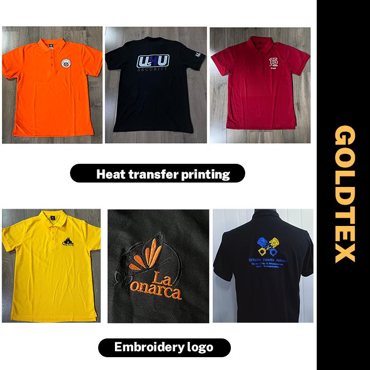 Golf Clothing Embroidery Printing Custom Design Pure White Black Cotton Polyester Dry Fit Blank Men's Women's Golf Polo T-Shirt