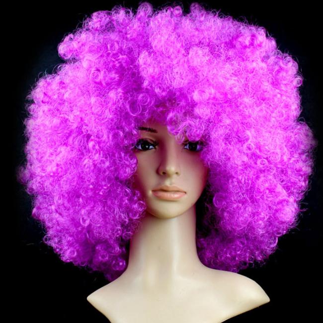 Short African Style Abnormal Curly Hair Suit Explosions Head Actor's Ball Party American High Temperature Silk Synthetic Fiber Fan Hair
