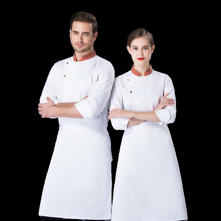 High Quality Winter Long Sleeve Fashion Restaurant Chef Coat Uniform Western Hotel Uniform Formal Restaurant Uniform