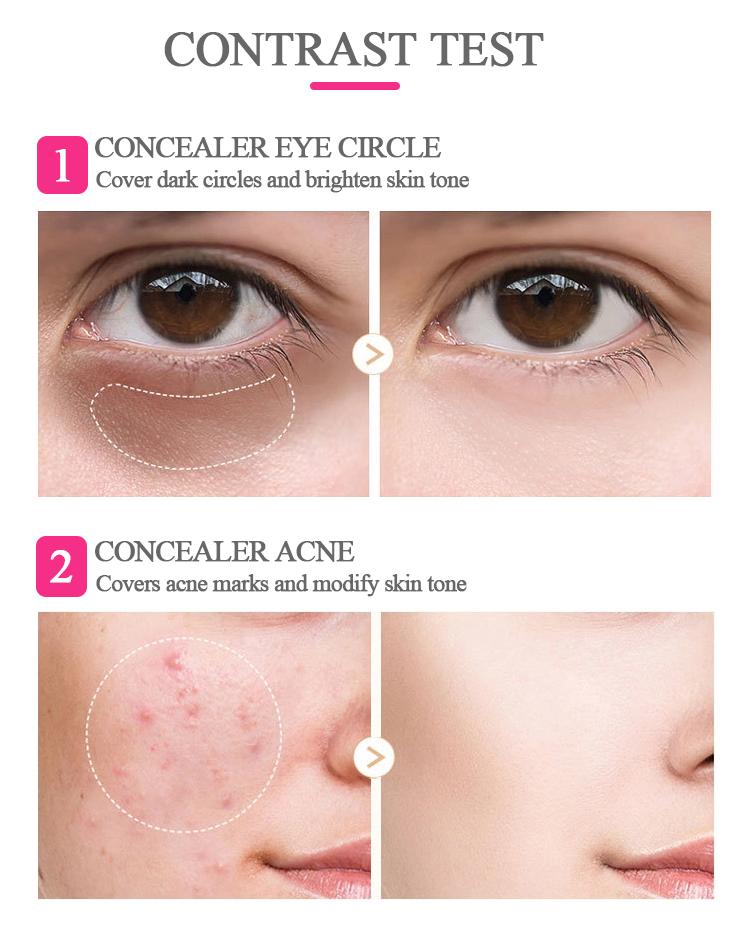 Waterproof Cover Point Liquid Concealer Waterproof Full Cover Matte Concealer