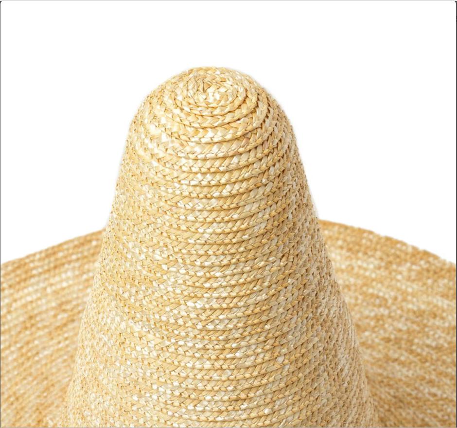 Wide-brimmed Witch Straw Hat And Long Ribbon Sun Hat New Design For Fashion Girl With Summer Dynamics