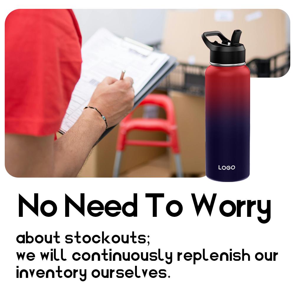 22 Oz 32 Oz 40 Oz Double Wall Thermos Thermos 18/8 Stainless Steel Insulated Water Bottle With Lid