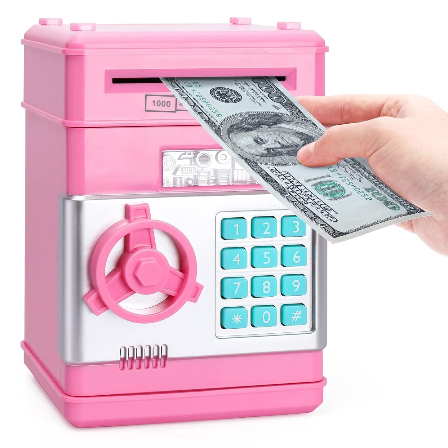 GL Hot Sale Blue Electronic Money Saving Bank Children's Birthday Gift Piggy Bank Children's Password Password Piggy Bank