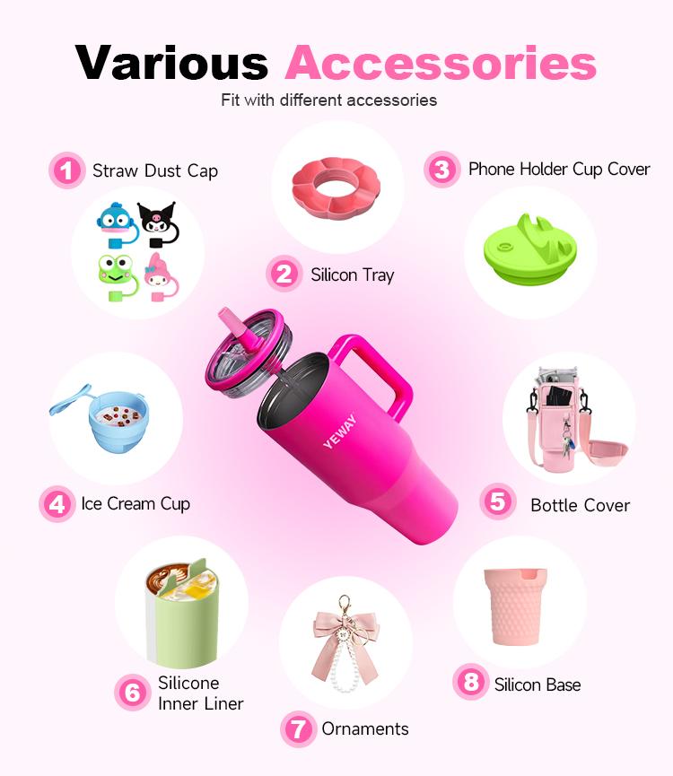 Tazas De Cafe Termo Tumbler Pipette Cup 40 Oz Vacuum Coffee Tumbler Stainless Steel Coffee Travel Mug 40 Oz Tumbler With Handle