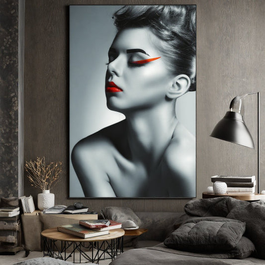 Modern Luxury Diamond Painting Elegant Sexy Women Wall Art Logo Living Room Custom