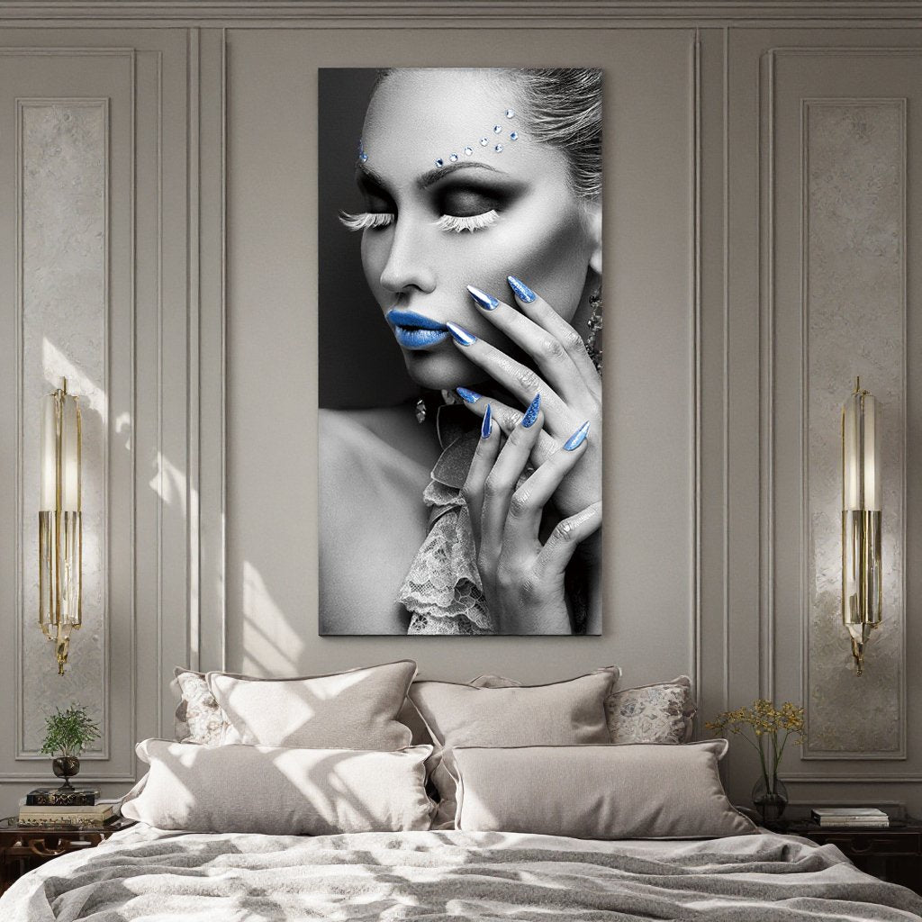 Modern Luxury Diamond Painting Elegant Sexy Women Wall Art Logo Living Room Custom