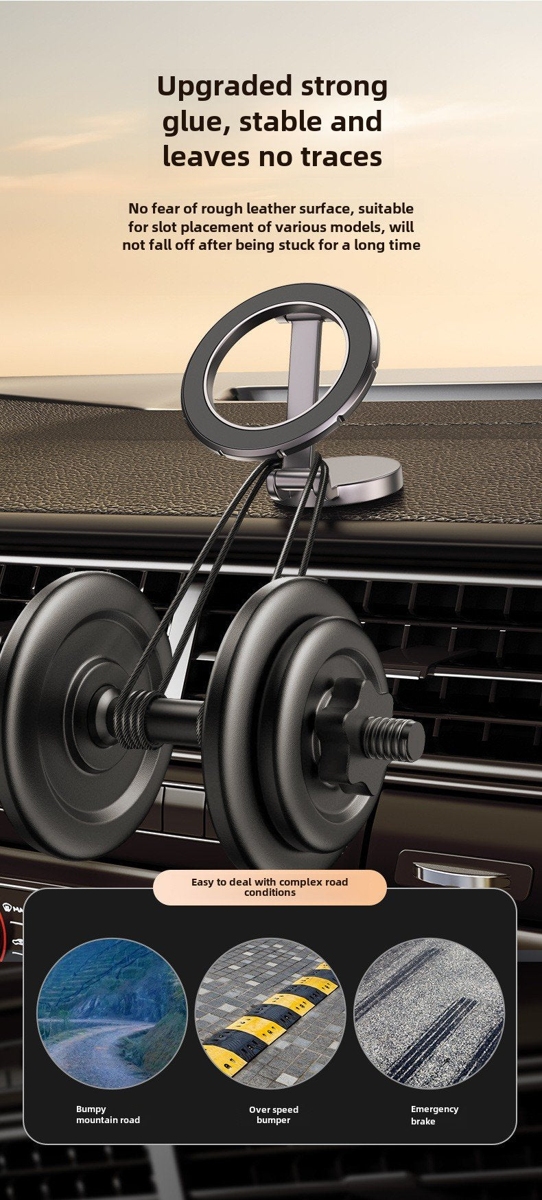 810 ° Rotating Folding Magnetic Car Phone Holder Dashboard Magnetic Belt Navigation Holder Car Holder Customized Logo